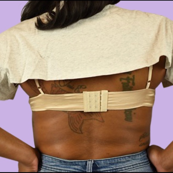 Asymmetrical Satin open back t shirt cami - Picture 2 of 2